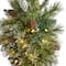 5ft. Pre-Lit LED Holiday Decorated Lamp Post With Faux Greenery In Decorative Container